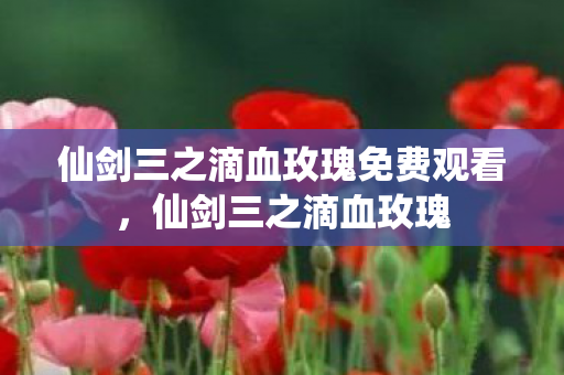 仙剑三之滴血玫瑰免费观看,仙剑三之滴血玫瑰 仙剑三之滴血玫瑰免费观看,仙剑三之滴血玫瑰