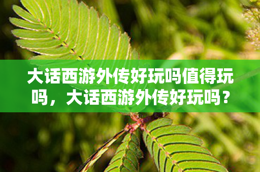 大话西游外传好玩吗值得玩吗，大话西游外传好玩吗？