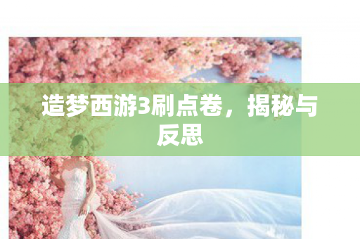 造梦西游3刷点卷,揭秘与反思 造梦西游3刷点卷,揭秘与反思