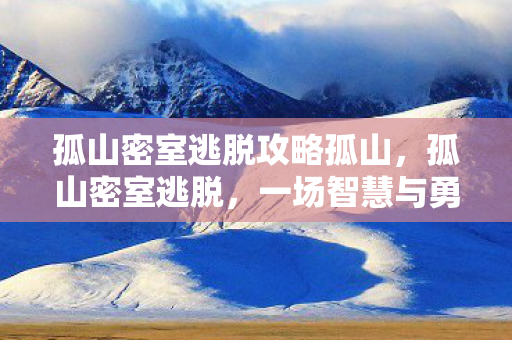 孤山密室逃脱攻略孤山，孤山密室逃脱，一场智慧与勇气的较量