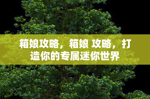 箱娘攻略，箱娘 攻略，打造你的专属迷你世界