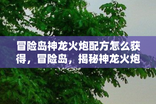 冒险岛神龙火炮配方怎么获得，冒险岛，揭秘神龙火炮的神秘配方