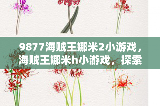 9877海贼王娜米2小游戏,海贼王娜米h小游戏,探索未知海域的冒险之旅 9877海贼王娜米2小游戏,海贼王娜米h小游戏,探索未知海域的冒险之旅