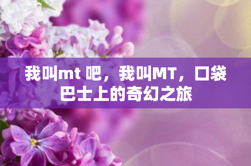 我叫mt 吧，我叫MT，口袋巴士上的奇幻之旅