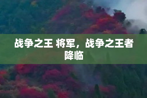 战争之王 将军，战争之王者降临