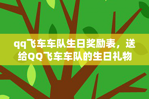 qq飞车车队生日奖励表,送给QQ飞车车队的生日礼物,速度与激情的献礼 qq飞车车队生日奖励表,送给QQ飞车车队的生日礼物,速度与激情的献礼