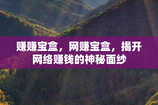赚赚宝盒，网赚宝盒，揭开网络赚钱的神秘面纱
