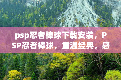 psp忍者棒球下载安装，PSP忍者棒球，重温经典，感受速度与激情