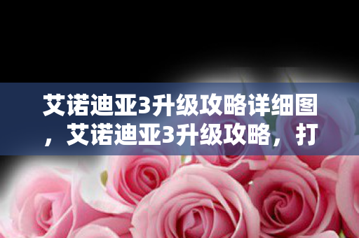 艾诺迪亚3升级攻略详细图，艾诺迪亚3升级攻略，打造最强角色的关键步骤