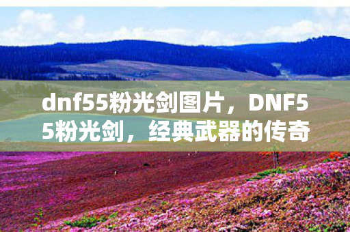 dnf55粉光剑图片，DNF55粉光剑，经典武器的传奇故事
