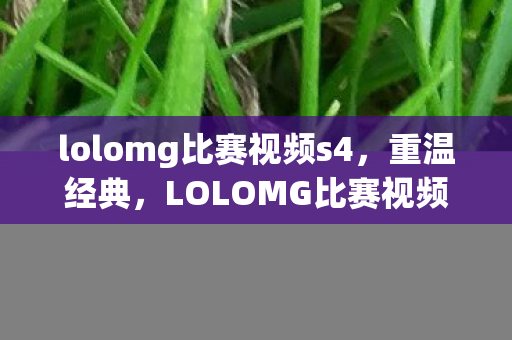 lolomg比赛视频s4，重温经典，LOLOMG比赛视频回顾与分析