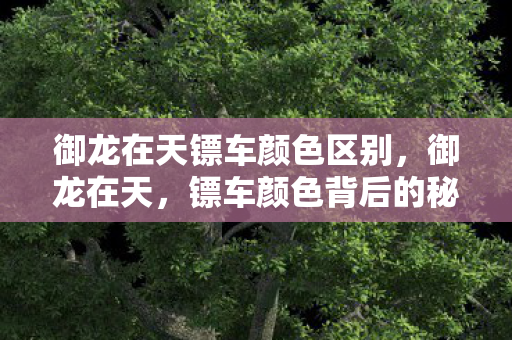 御龙在天镖车颜色区别,御龙在天,镖车颜色背后的秘密 御龙在天镖车颜色区别,御龙在天,镖车颜色背后的秘密