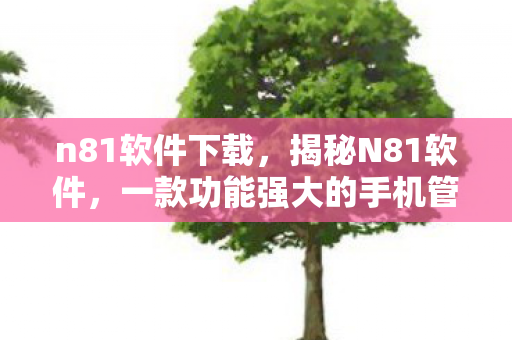 n81软件下载，揭秘N81软件，一款功能强大的手机管理软件