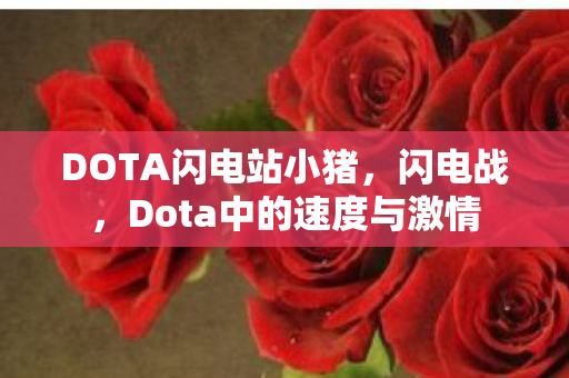 DOTA闪电站小猪，闪电战，Dota中的速度与激情