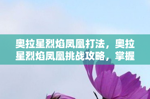 奥拉星烈焰凤凰打法，奥拉星烈焰凤凰挑战攻略，掌握技巧，轻松击败火焰之王