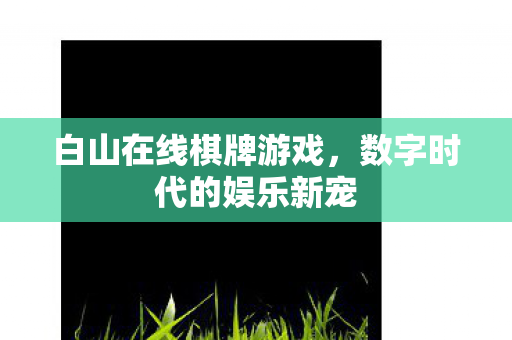 白山在线棋牌游戏，数字时代的娱乐新宠