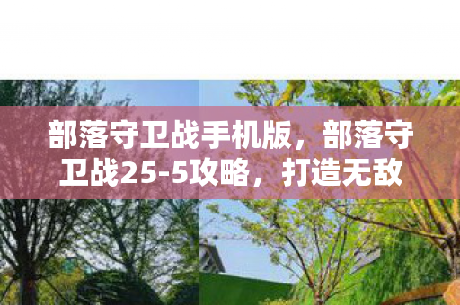 部落守卫战手机版，部落守卫战25-5攻略，打造无敌防线，守护你的部落！