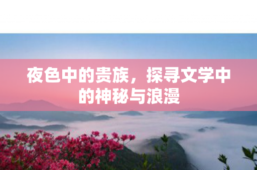 夜色中的贵族，探寻文学中的神秘与浪漫