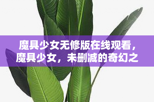 魔具少女无修版在线观看，魔具少女，未删减的奇幻之旅