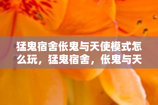 猛鬼宿舍伥鬼与天使模式怎么玩，猛鬼宿舍，伥鬼与天使的宿命对决