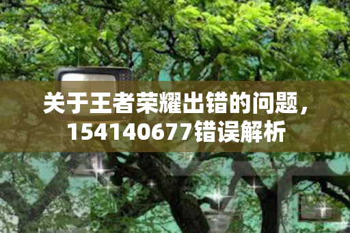 关于王者荣耀出错的问题，154140677错误解析