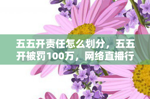五五开责任怎么划分,五五开被罚100万,网络直播行业的警钟 五五开责任怎么划分,五五开被罚100万,网络直播行业的警钟