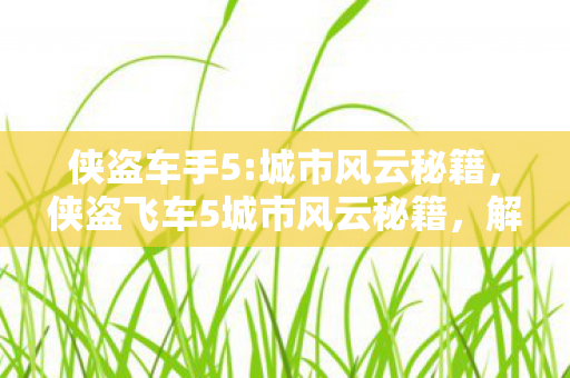 侠盗车手5:城市风云秘籍,侠盗飞车5城市风云秘籍,解锁无限可能 侠盗车手5:城市风云秘籍,侠盗飞车5城市风云秘籍,解锁无限可能