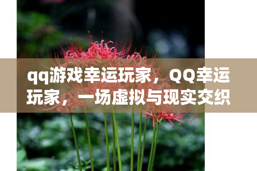 qq游戏幸运玩家，QQ幸运玩家，一场虚拟与现实交织的幸运之旅