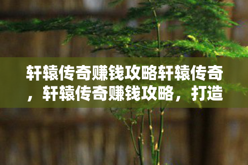 轩辕传奇赚钱攻略轩辕传奇，轩辕传奇赚钱攻略，打造财富之路