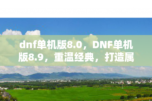 dnf单机版8.0，DNF单机版8.9，重温经典，打造属于你的地下城世界