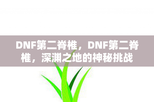 DNF第二脊椎，DNF第二脊椎，深渊之地的神秘挑战