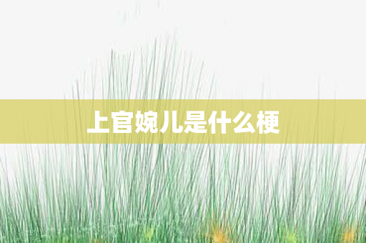 上官婉儿是什么梗