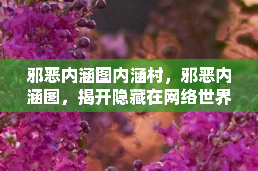 邪恶内涵图内涵村，邪恶内涵图，揭开隐藏在网络世界中的秘密