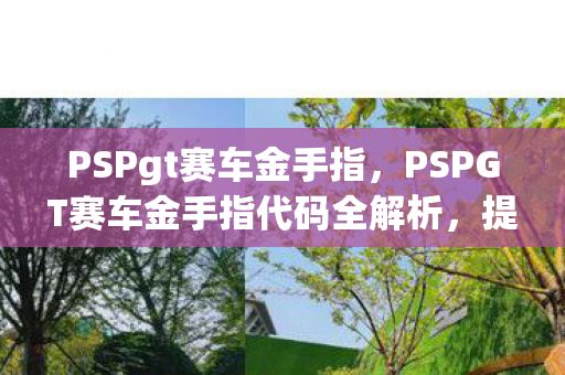 PSPgt赛车金手指，PSPGT赛车金手指代码全解析，提升游戏体验的秘籍