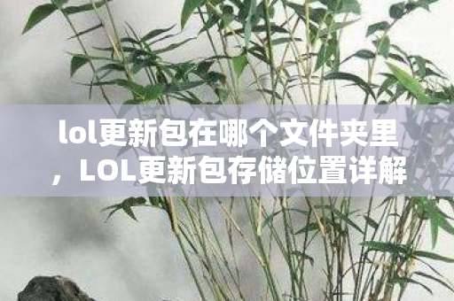 lol更新包在哪个文件夹里,LOL更新包存储位置详解 lol更新包在哪个文件夹里,LOL更新包存储位置详解