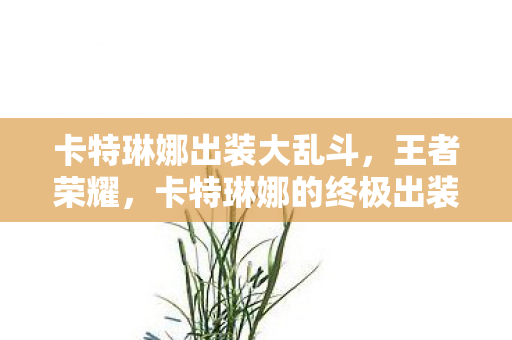 卡特琳娜出装大乱斗，王者荣耀，卡特琳娜的终极出装指南