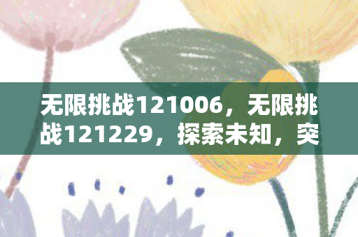 无限挑战121006，无限挑战121229，探索未知，突破自我