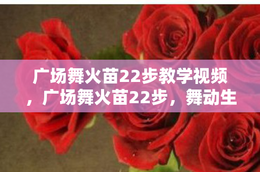 广场舞火苗22步教学视频，广场舞火苗22步，舞动生活的艺术