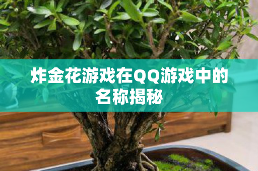 炸金花游戏在QQ游戏中的名称揭秘