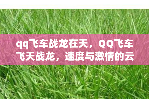 qq飞车战龙在天，QQ飞车飞天战龙，速度与激情的云端之旅