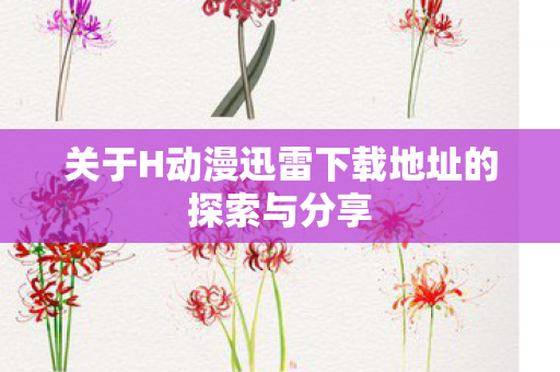 关于H动漫迅雷下载地址的探索与分享