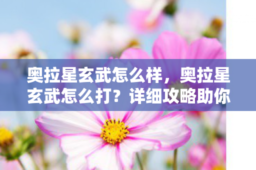 奥拉星玄武怎么样，奥拉星玄武怎么打？详细攻略助你轻松击败玄武