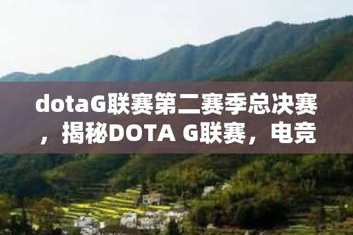 dotaG联赛第二赛季总决赛，揭秘DOTA G联赛，电竞界的巅峰对决