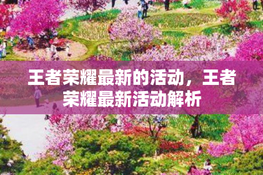 王者荣耀最新的活动，王者荣耀最新活动解析