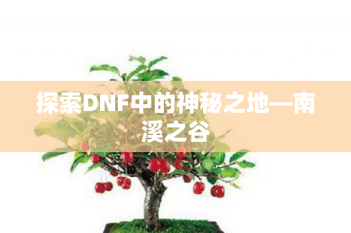 探索DNF中的神秘之地—南溪之谷