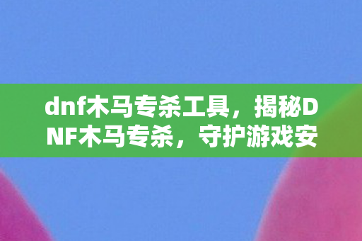 dnf木马专杀工具，揭秘DNF木马专杀，守护游戏安全的秘密武器