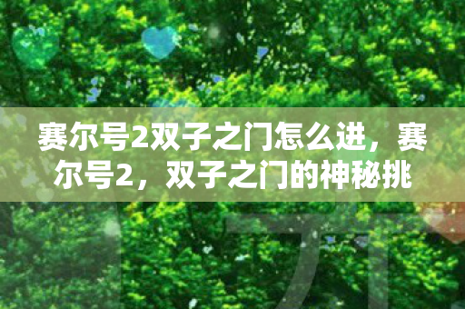 赛尔号2双子之门怎么进，赛尔号2，双子之门的神秘挑战