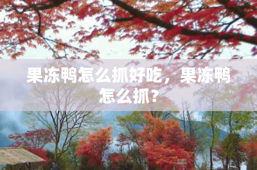 果冻鸭怎么抓好吃，果冻鸭怎么抓？