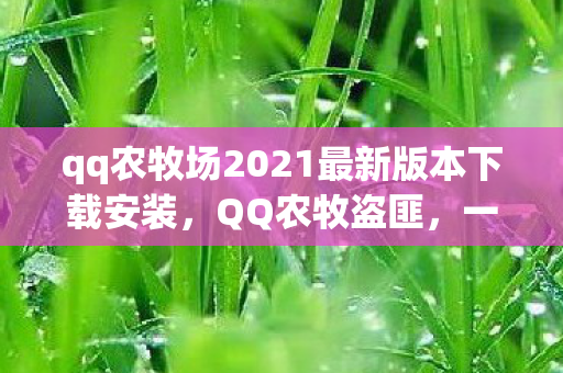 qq农牧场2021最新版本下载安装，QQ农牧盗匪，一场虚拟世界的冒险之旅