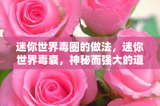 迷你世界毒圈的做法，迷你世界毒囊，神秘而强大的道具